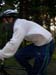 Martin eingemummt mit Speed-Helm